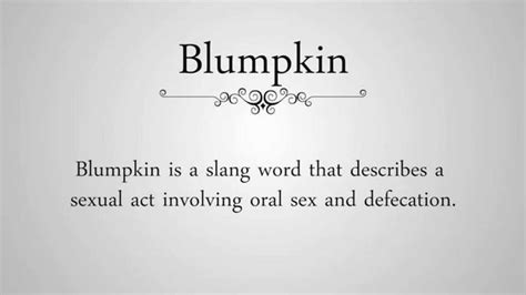 meaning of blumpkin